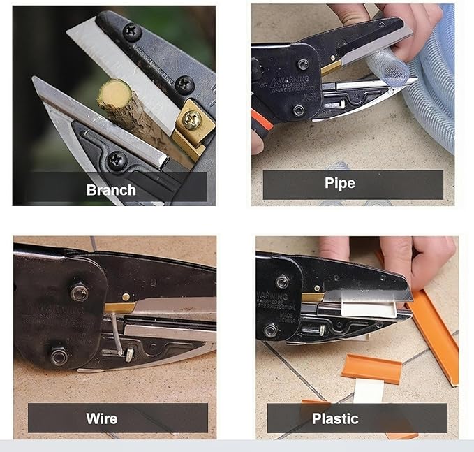 10In Heavy Duty Multipurpose Scissors + Upgraded Industrial Safety Shears Bundle - Carbon Steel Serrated Blades/Thick Fabric & Leather Cutter/Adjustable Locking Scissors