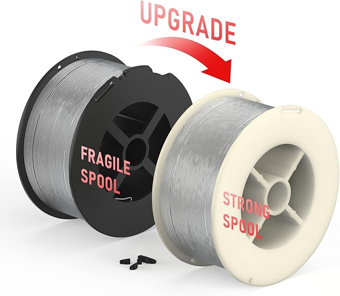 YESWELDER Stainless Steel Flux Cored MIG Wire, E308LFC-O .030-Diameter, 2-Pound, Strong ABS Plastic Spool Welding Wire