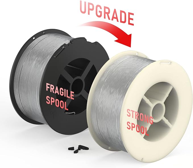 YESWELDER Stainless Steel Flux Cored MIG Welding Wire, E308LFC-O .035-Diameter, 2-Pound, Strong ABS Plastic Spool Welding Wire