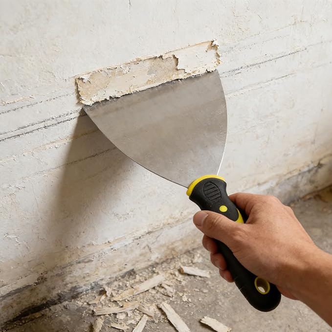 15PCS 6 Inch Putty Knife, Stainless Steel Spackle Knives, Metal Knife Scrapers for Drywall Finishing, Plaster Scraping, Decals, and Wallpaper