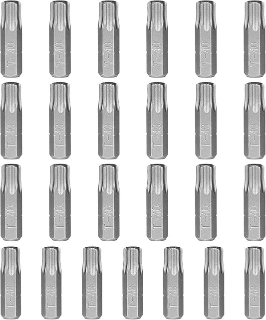HPHOPE T40 Screwdriver Bit Set, Torx Bits T40, 1/4" Hexagon Bit (Length: 1", 25 Pack)