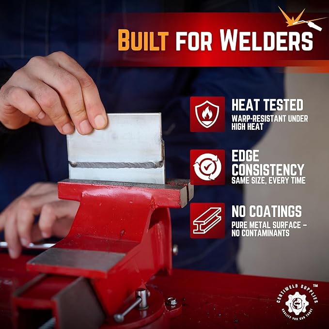 Welding Practice Kit - 304 Stainless Steel, Welding Plate 2 x 4 x1/8 Inch 20 Pack Welding Coupons,Suitable for MIG, TIG, Stick, Arc,MMA