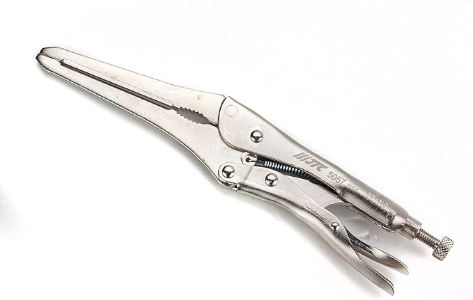 Adjustable Heavy Duty Hose Clamp & Locking Pinch Off Pliers, Nose Length 120mm by JTC 5057