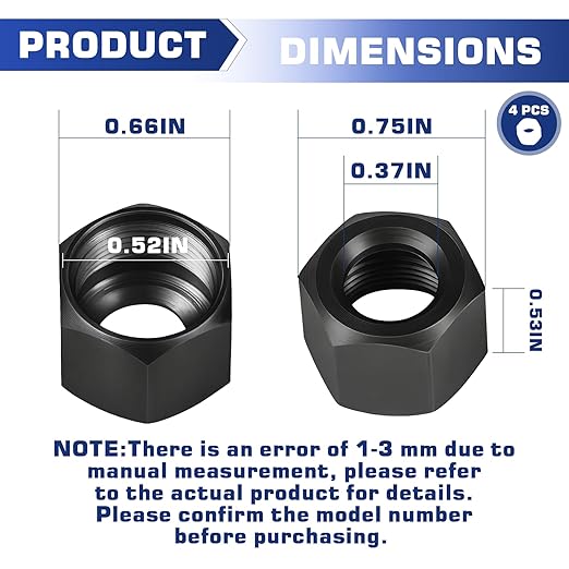 Zookpr 48-68-0031 1/4 Inch Die Grinders Collet Nut Replacement Parts for Milwaukee 2485-20, 2486-20, 2784-20, 5192, 5194, 5196 Die Grinder and 2723-20 Compact Router, 4 Pack