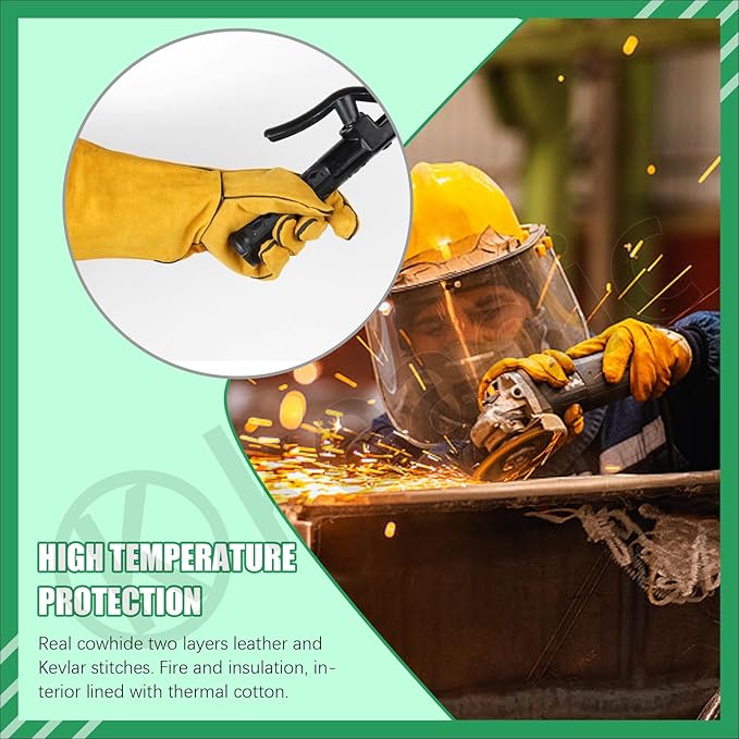 Keadic Welding Slag Removal Tool Set - Includes Chipping Hammer and Gloves for Splatter Removal, Rust Cleaning