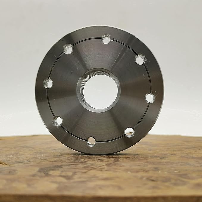 3" Wood Lathe Steel Faceplate Chucks, 1??8TPI Thread Woodworking Accessories Tools
