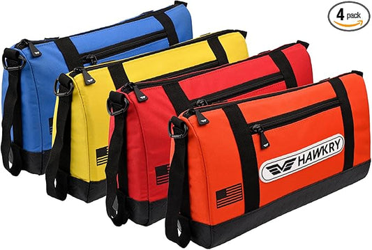 HAWKRY Oxford Waterproof Tool Bag set of 4 ??Small Tool Bag and Tool Pouch, Fishing Bag, Travel Pouch, Compact, Durable Small Travel Bag, Multipurpose Tool Bags for Men for Work, Fishing and Travel