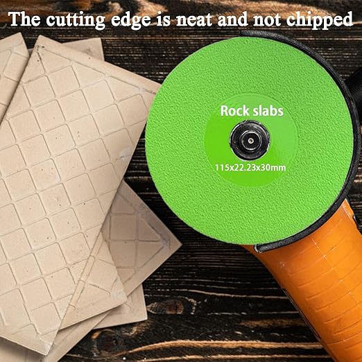 4 Pack 4-1/2" Ultra-Thin Diamond Saw Blades, Rock Slab Grinding Disc for Cutting and Grinding Tile and Ceramics, Compatible with Angle Grinder, Bench Grinder