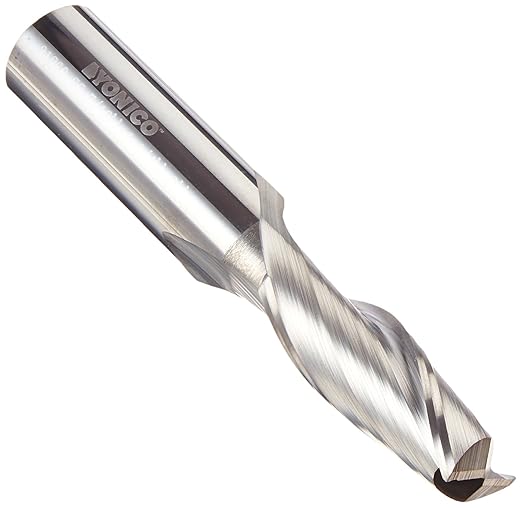 YONICO Upcut Router Bits Spiral 2 Flute Solid Carbide CNC End Mill 7/16-Inch Dia. 1/2-Inch Shank 31260-SC