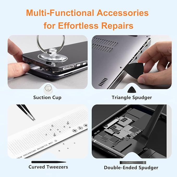 Upgraded 130 in 1 Precision Magnetic Screwdriver Set with Case and Flexible Shaft,Repair Tool Kit for Electronics,Macbook,Laptop,PC,RC,PS5,iphone,Jewelers,XBOX,Glasses,Perfect tool set Gifts for Men