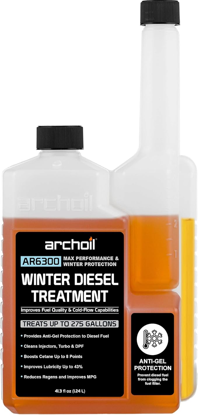 Archoil AR6300 Winter Diesel Treatment - Treats 275 Gallons - Additive for All Diesel Vehicles Includes Anti-Gel Protection