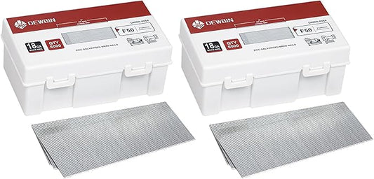 18 Gauge Brad Nails, 12000 Counts 2-inch 18 GA Brad Nails, Galvanized Nails for Nail Gun, Finishing Nail Gun Nails for Pneumatic, Electric Brad Nailer Gun