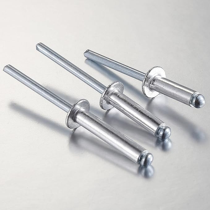 (300Pcs) 1/8"x1/2" Aluminum blind pro Rivets,Aluminum Grip and Steel Mandrel
