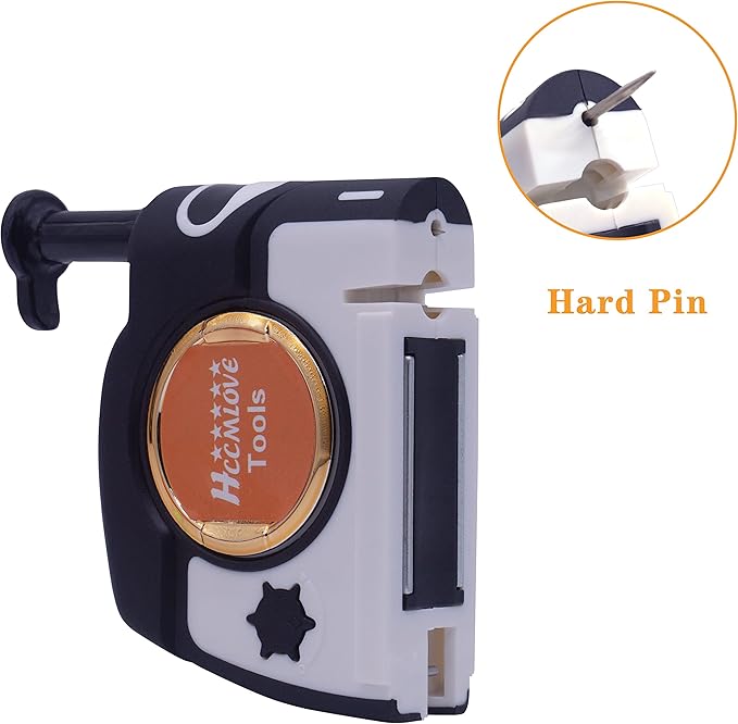 2 PCS Plumb Bob Magnetic - 15 oz(425g) Plumb Rite With 14.5 ft(4.5m) String,Sharpener,2 Pencils,Line Reel Used in Construction Can Automatically Stretch the Line and Quickly Stabilize the Plumb Bobs