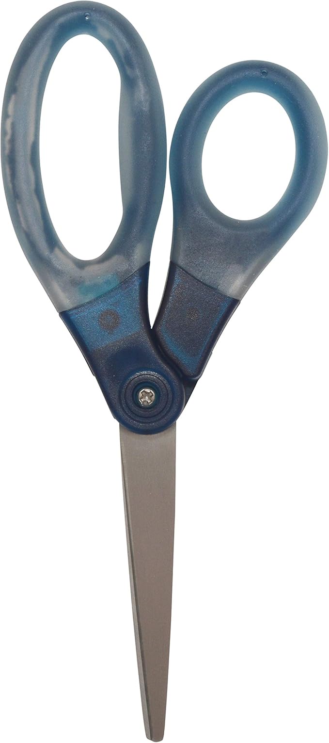 Westcott 8" Gel-Grip Multipurpose Scissors for Office and Home, Blue