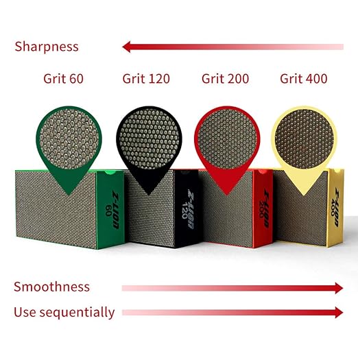 Diamond Hand Polishing Pads Grit 200 for Granite Marble Concrete Glass Sanding Block