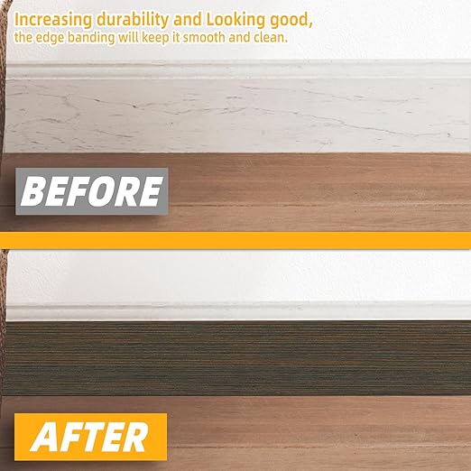GSCIT Club Wood Grain Repair Tape, 24 inch X 25ft Self Adhesive Brown Walnut Grain Repair Patch for Tables, Chairs, Baseboards, Doors, Windows, Floors, Handicraft DIY.
