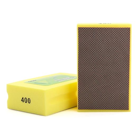 1pc Diamond Hand Polishing Pads Grit 400 Foam Sanding Block for Ceramic Tile Glass Grinding,Sanding Blocks Polishing