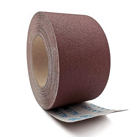 3 Inch x 49 Feet Emery Cloth Roll Aluminum Oxide Abrasive Paper Roll Continuous Sandpaper for Metalworking, Woodworker, Furniture Repair, Sanding (120 Grit)