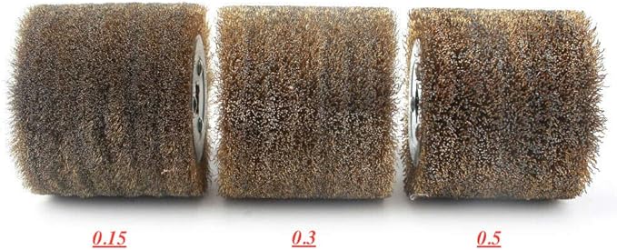 SIGNI Copper Coated Steel Wire Drawing Polishing Burnishing Wheel for surface finishing of Stainless Steel, Aluminum, Metal and Wood (Copper coated steel wire 0.15mm)