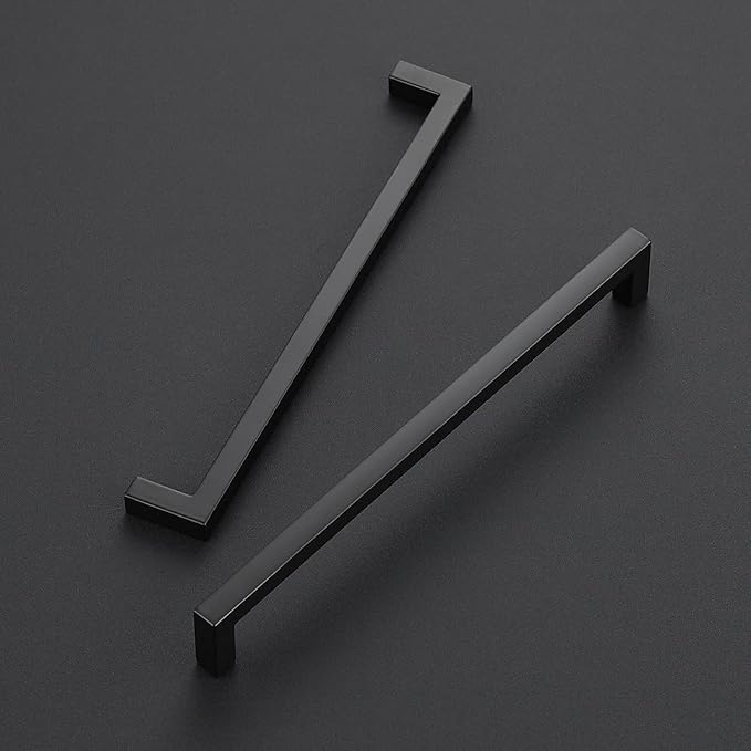 Ravinte 20-Pack Square Drawer Handles, 7-1/2 Inch, Matte Black, Pack of 20
