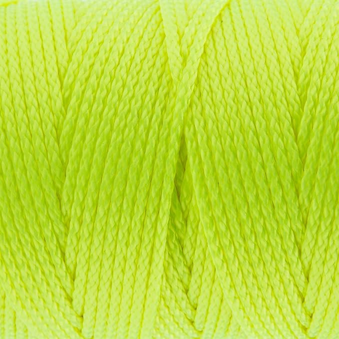 HONGDA Mason Line Set, 500 Feet #18 Braided Nylon Mason line String Perfect for Masonry Jobs and for The Layout of General Construction, Gardening, DIY Project, Fluorescent Yellow