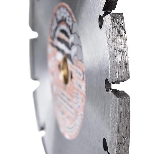 Delta Diamond Ripper Premium 7 Inch Tuck Point Diamond Blade, 7/8"-5/8" Arbor, 1/4" Width, for Mortar Removal (7" X .250 X 7/8"-5/8")