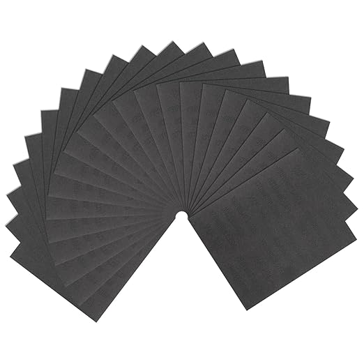 HARFINGTON 20pcs Sandpaper 220 Grit 9 x 11 Inch C-Weight Backing Silicon Carbide Abrasive Wet Dry Sanding Sheets for Wood Finishing, Metal Sanding, Automotive Polishing