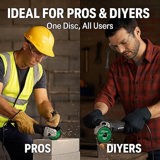Indestructible Disc for Grinder 4 1/2 Inch, 12PACK Indestructible Disc 2.0 for Angle Grinder 7/8'', Durable Rock Slab Grinding Disc for Smooth Cutting Chamfering Grinding Materials