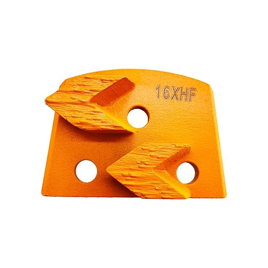 9 Pcs Pro Lavina Diamond Grinding Shoes Soft Bond for Hard Floor (Grit Optional), for Lavina Floor Grinding Machine (16 Grit - 2 Arrow Segment S Bond for Hard Floor)