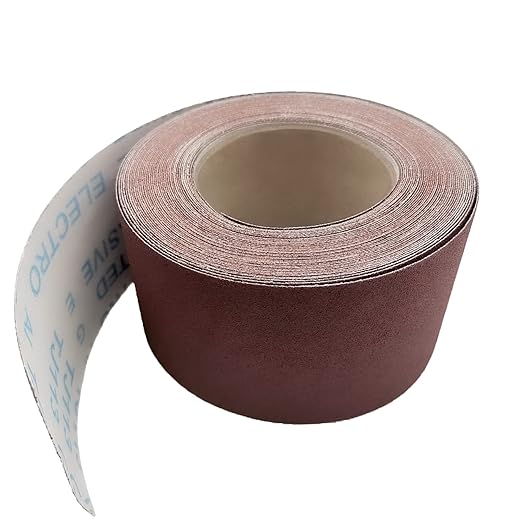 3 Inch x 49 Feet Emery Cloth Roll Aluminum Oxide Abrasive Paper Roll Continuous Sandpaper for Metalworking, Woodworker, Furniture Repair, Sanding (400 Grit)