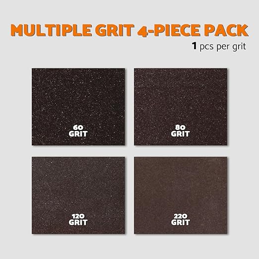 Sanding Sponge, 60 80 120 220 Coarse Medium Fine Grit Sanding Block, Sander Sponges for Drywall Metal, Sandpaper Sponge Sanding Blocks for Wood 4 Pcs by S&F STEAD & FAST