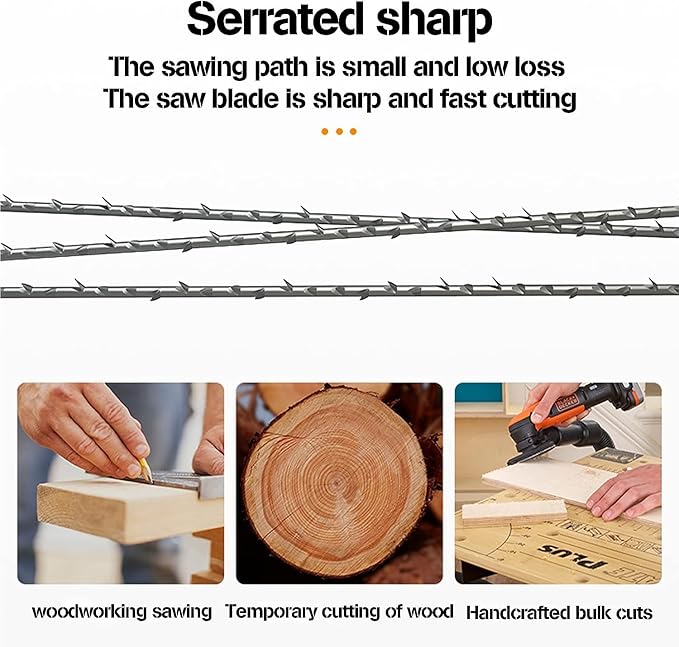 15Inch Coping Saw for Woodworking - with 20Pcs 360° Spiral Blades for Wood, Plastic,Rubber,Crafts,Soft Metal,Soft Basswood Blocks Cutting | Essential Hand Saw for DIY Enthusiasts & Outdoor Use