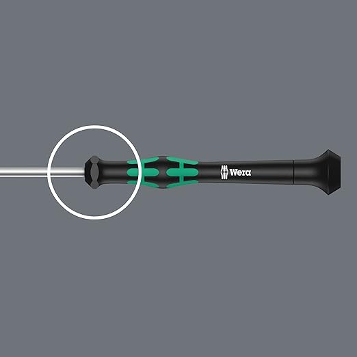 Wera 05118046001 Kraftform Micro 2067 Torx BO Electronics Precision Screwdriver, TX8 Head, 60mm Blade Length