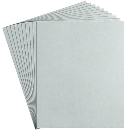 4000 Grit Sand Paper, 9 x 11 Inch, 10 Pcs Wet Dry Sandpaper Sheets, Silicon Carbide for Wood, Metal, Automotive Sanding and Polishing, Waterproof and Durable