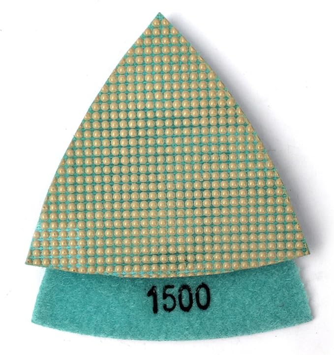 Triangular Diamond Sanding Pad Grit 1500 for Oscillating Tools by Z-LION