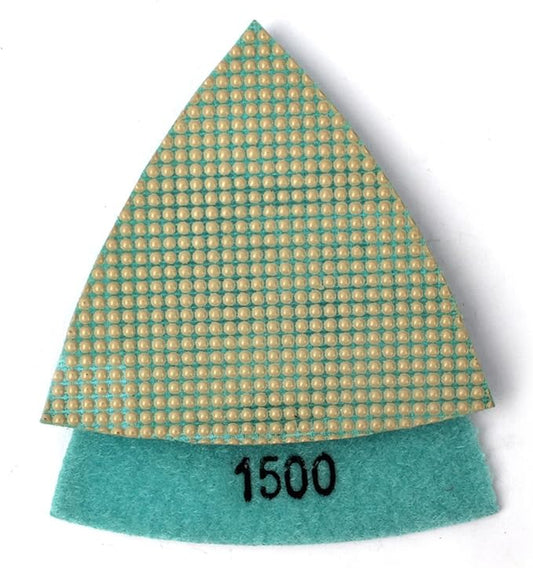 Triangular Diamond Sanding Pad Grit 1500 for Oscillating Tools by Z-LION
