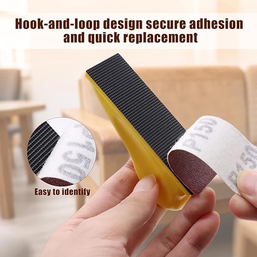 131Pcs Micro Sander Kit, 3.5??x 1??Detail Hand Sander for Crafting,Mini Sandpaper Assortment of 40-1000 Grit for Small Projects DIY Crafts Wood Metal Polishing Tight Narrow Spaces