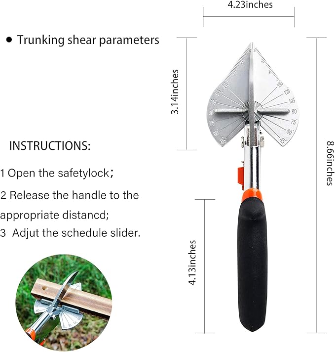 SK5 Steel Angle Shears Replacement Blade, Multifunctional Angle Scissors, 3pcs Miter Trim Cutter for 45-135 Degree Cuts