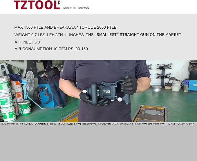 3/4" compact air impact wrench [ All metal ][ Super duty ]