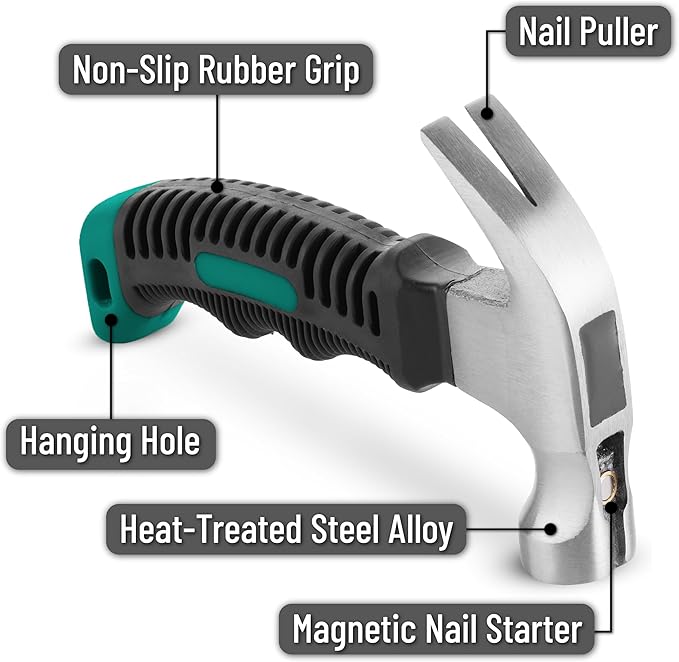 Mr. Pen- Nail Hammer, 8oz, Small Hammer for Women, Hammers Tools