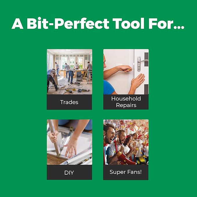 MEGAPRO짰 NHL짰 Team Edition Multi-bit Screwdriver | Officially Licensed NHL짰 Gear | Durable, Ergonomic, Pro-Grade Screwdriver (Dallas Stars??