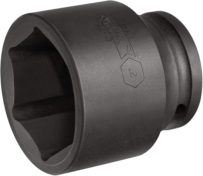 Jetech 3/4 Inch Drive 2 Inch Standard Impact Socket, Made with Chrome Molybdenum Alloy Steel, Heat Treated, 6-Point Design, SAE