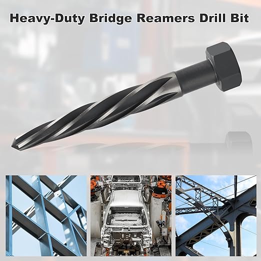Rocaris 13/16" M2 HSS Taper Chucking Reamer Drill Bit, Taper Reamer Drill Bit for Steel, Alloy, Aluminum, Wood, Plastic