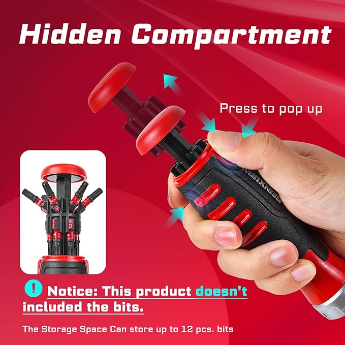 Impact Screwdriver Bits Set, Magnetic S2 Steel Phillips/Square/Torx/Hex 82Pieces Insert Power Bits Tips with Impact Bit Holder and Impact Nut Driver and Rachet Screwdriver Handle