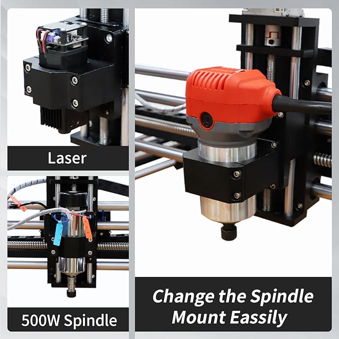Upgraded CNC Router Machine,3-Axis Grbl Conrol Milling Machine for Wood Acrylic Aluminum,Engraving Milling Machine for Wood Aluminum Cutting to Linear Rails (Style - A, 39.4in)