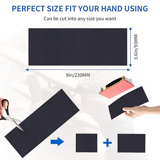 240 grit Sandpaper, Wet Dry Sand Paper 9 x 3.6 Inch for Wood Furniture Finishing, Metal Sanding and Automotive Polishing, 25 Sheets