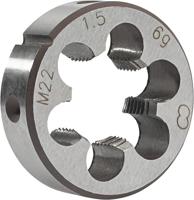 Aceteel M22 x 1.5 Metric Round Die, Machine Thread Die M22 X 1.5mm Right Hand