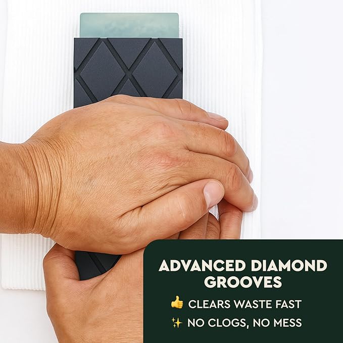 Sharp Pebble Large Flattening Stone- Dual Grit Coarse/Fine Sharpening Stones Flattener- Diamond Grooves Whetstone Fixer-Re Level Any Whetstones & Waterstones