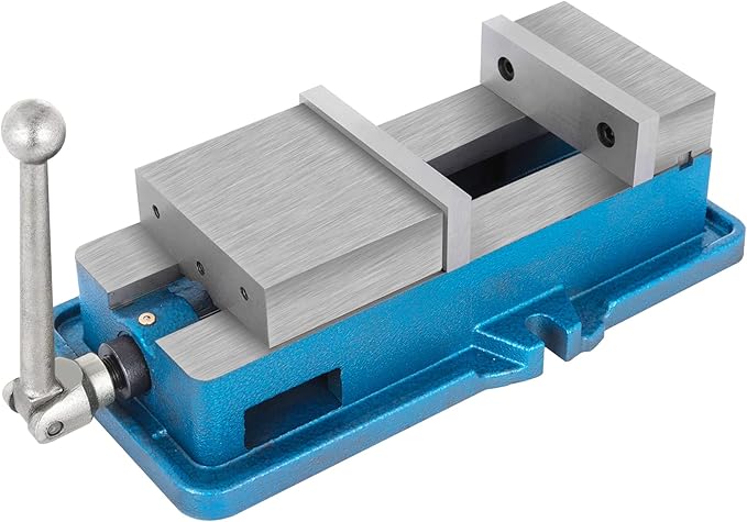 VEVOR Non Swivel Milling Lockdown Vise 4 Inch Precision Bench Clamp 100mm Width Drill Press Clamp 4 Inch Jaw Opening for Finishing Milling Machines Drilling Machines Precision Parts